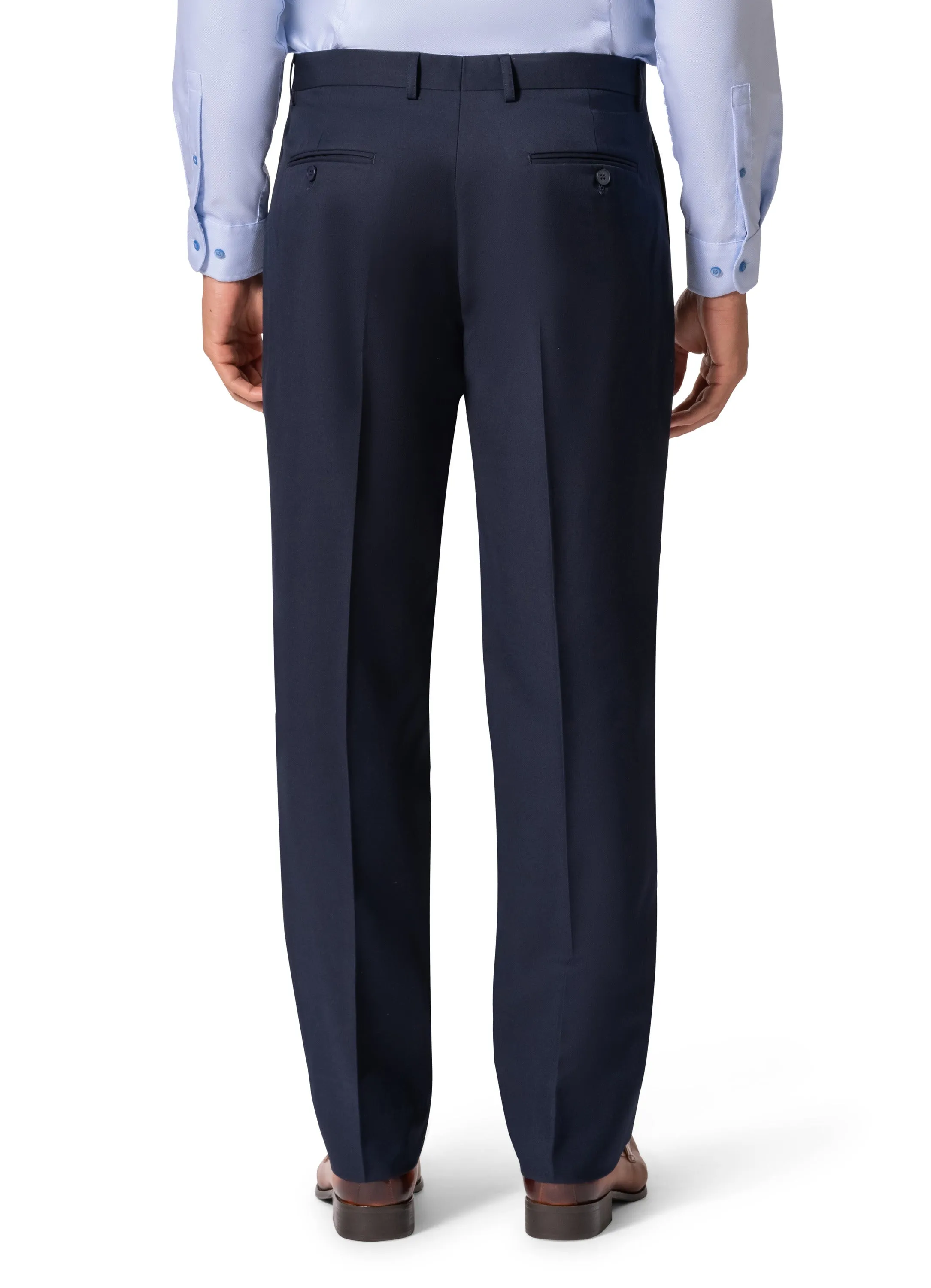 Bergamo Orange A6732 D/B Slim Fit Suit - Navy