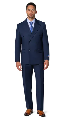 Bergamo Orange A6732 D/B Slim Fit Suit - New Blue