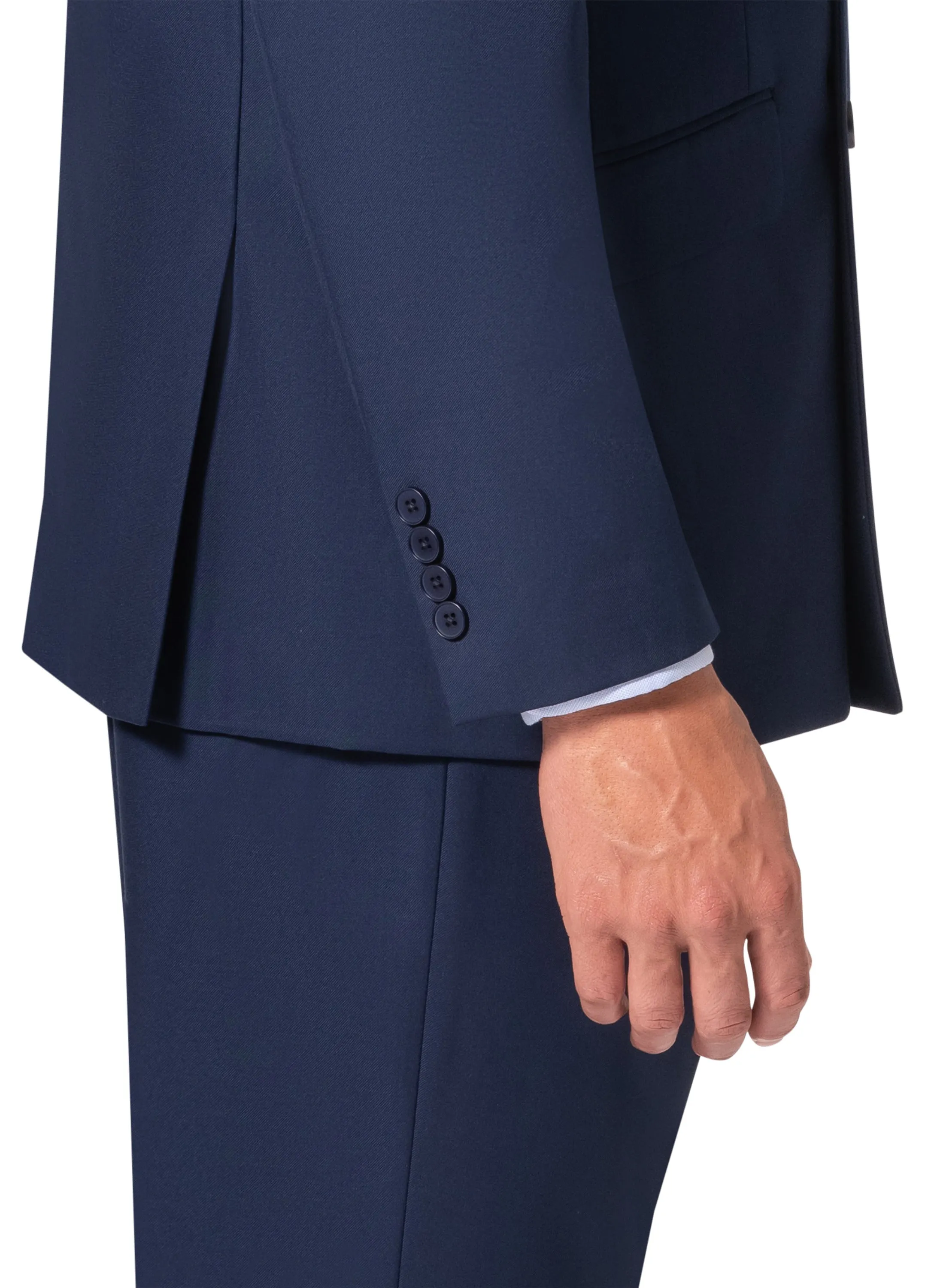 Bergamo Orange A6732 D/B Slim Fit Suit - New Blue