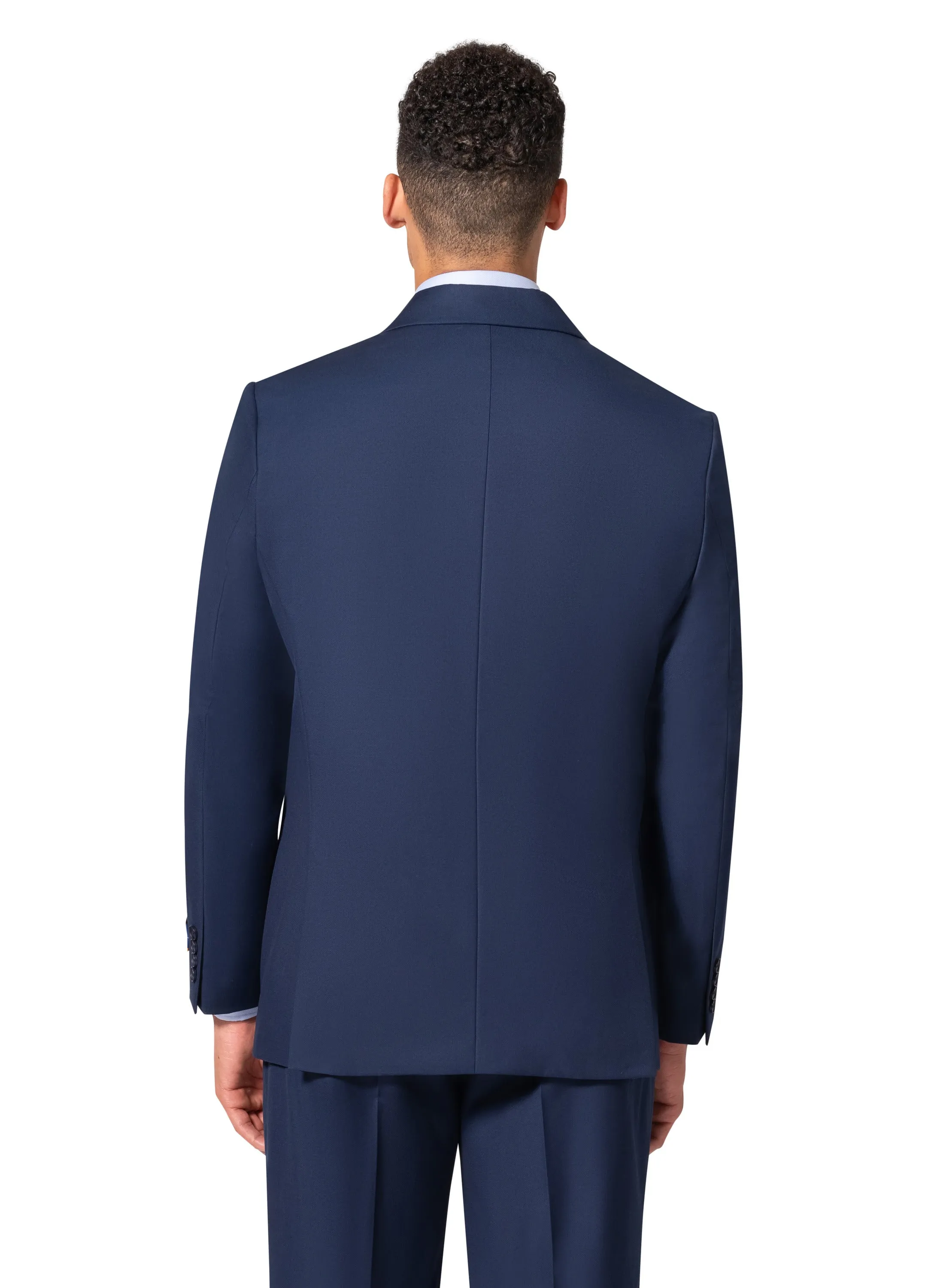 Bergamo Orange A6732 D/B Slim Fit Suit - New Blue