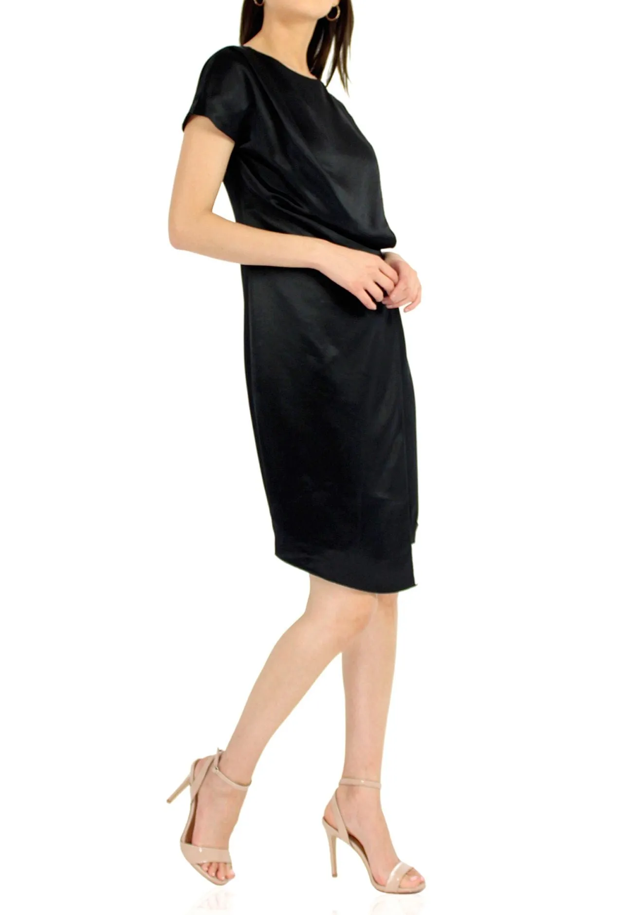 Black Short Dress With Sleeves