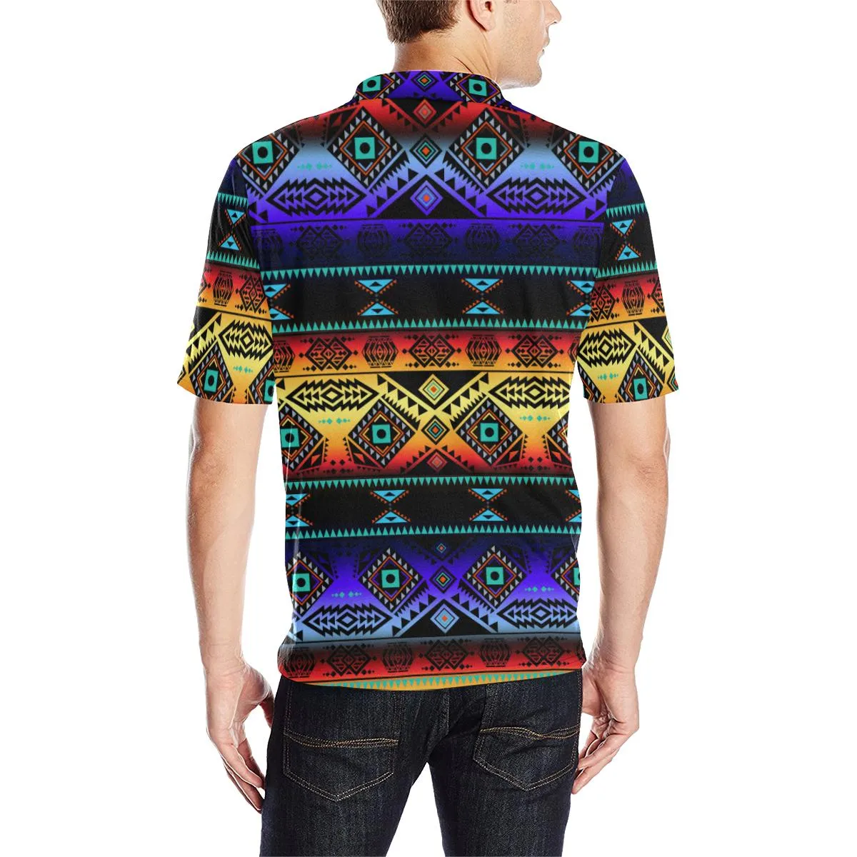 California Coast Sunset Men's Polo Shirt