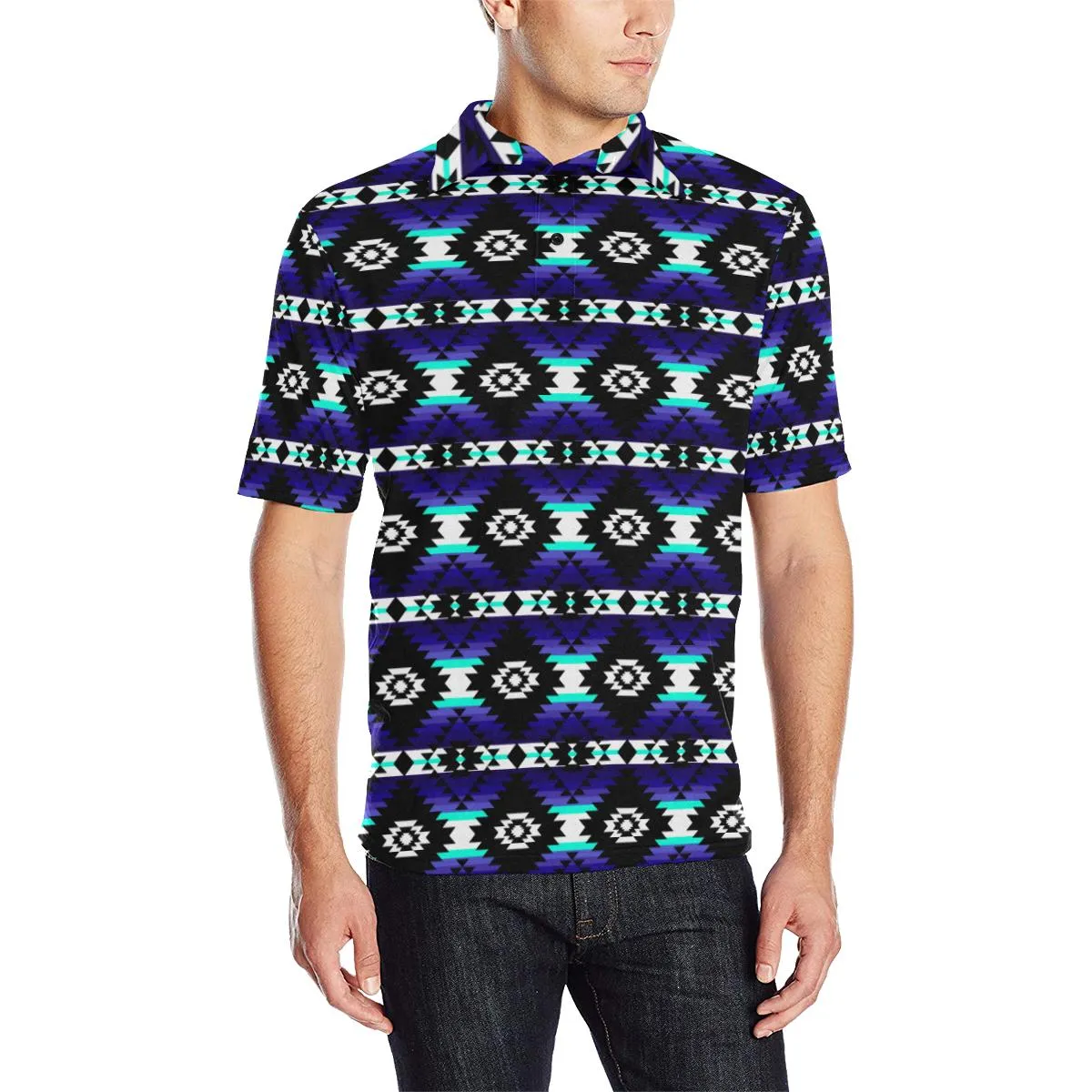 Cree Confederacy Midnight Men's Polo Shirt