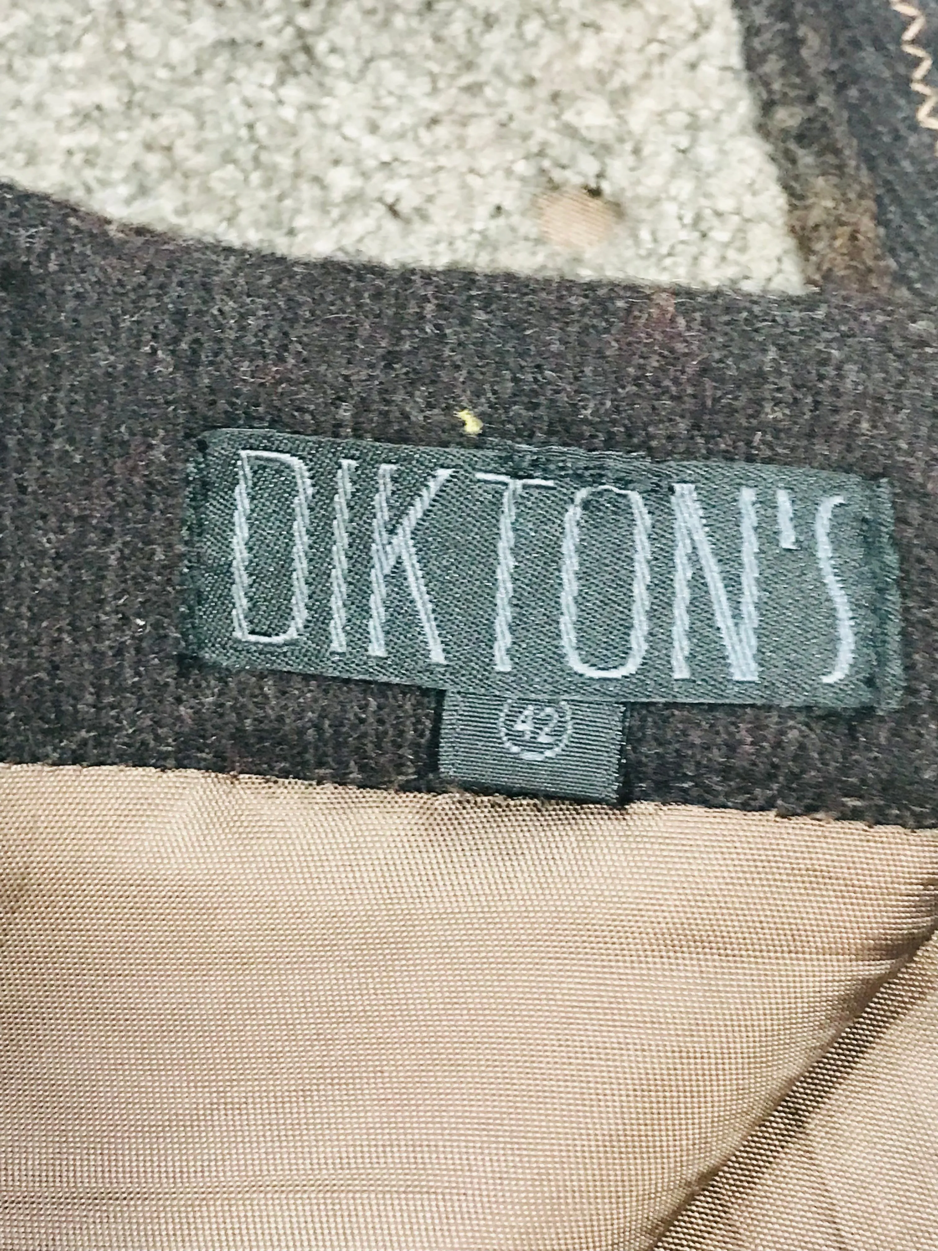 Dikton’s Women's Wool Knit A-Line Skirt | EU44 UK16 | Brown