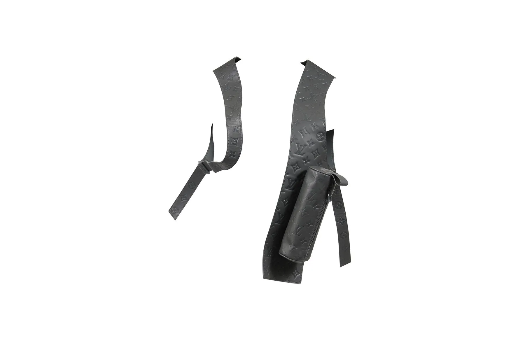 Gray Monogram Embossed Mid Layer Gillet Vest Rig