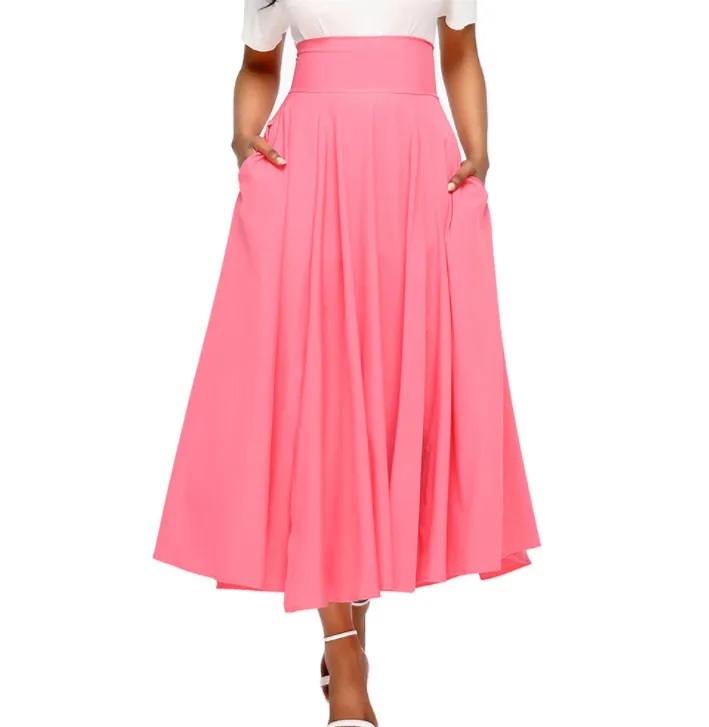 High Waist Pleated Skirt
