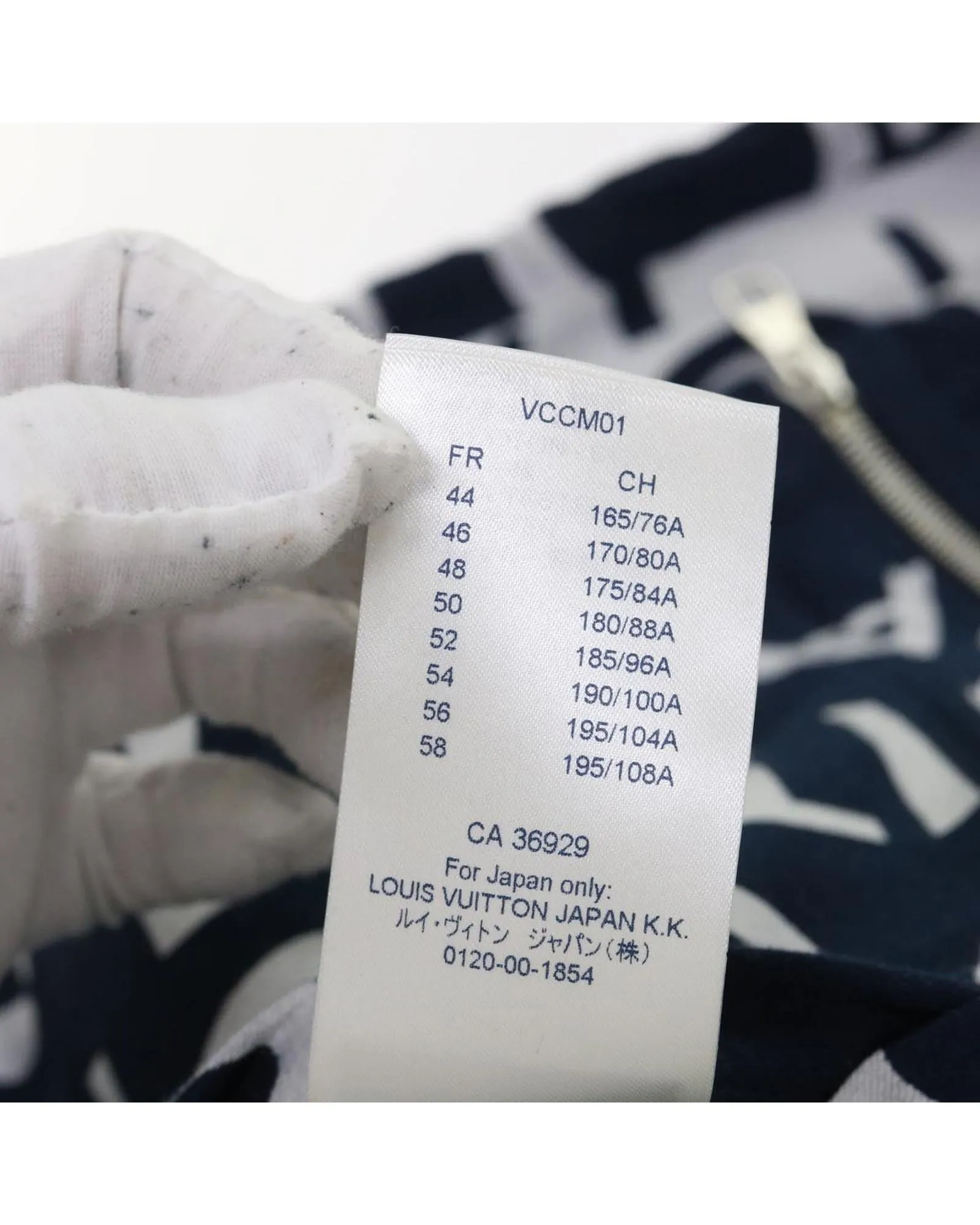 LOUIS VUITTON Monogram All Over Hooded Jacket Blue