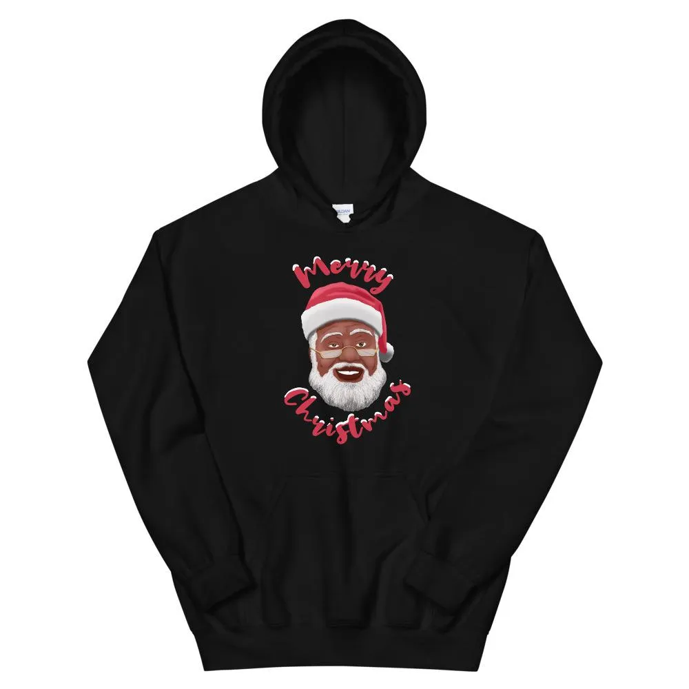 Merry Christmas (Black Santa Claus) Hooded Sweatshirt