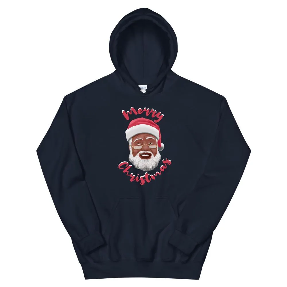 Merry Christmas (Black Santa Claus) Hooded Sweatshirt