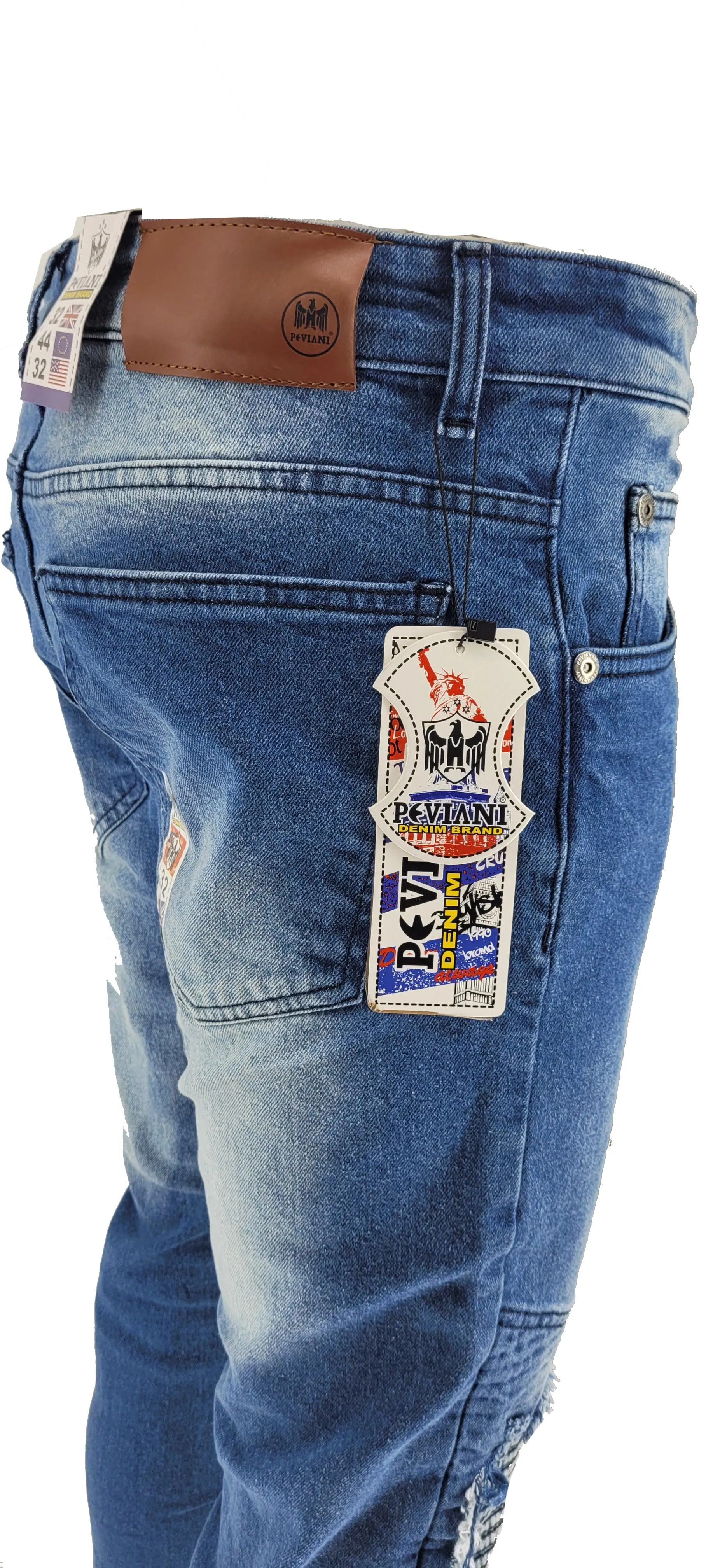Peviani Slim Fit Peviani Biker Jean