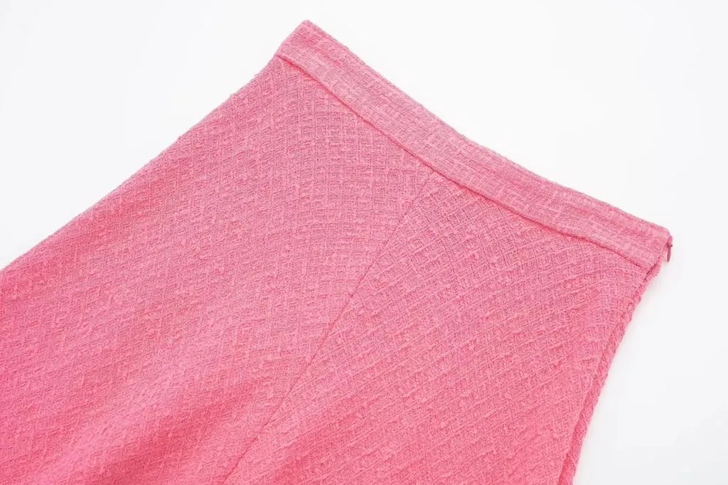 Pink Maxi Skirt  2Pcs Set