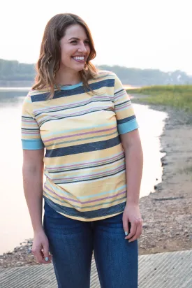Tasha Striped Crew Neck T-Shirt