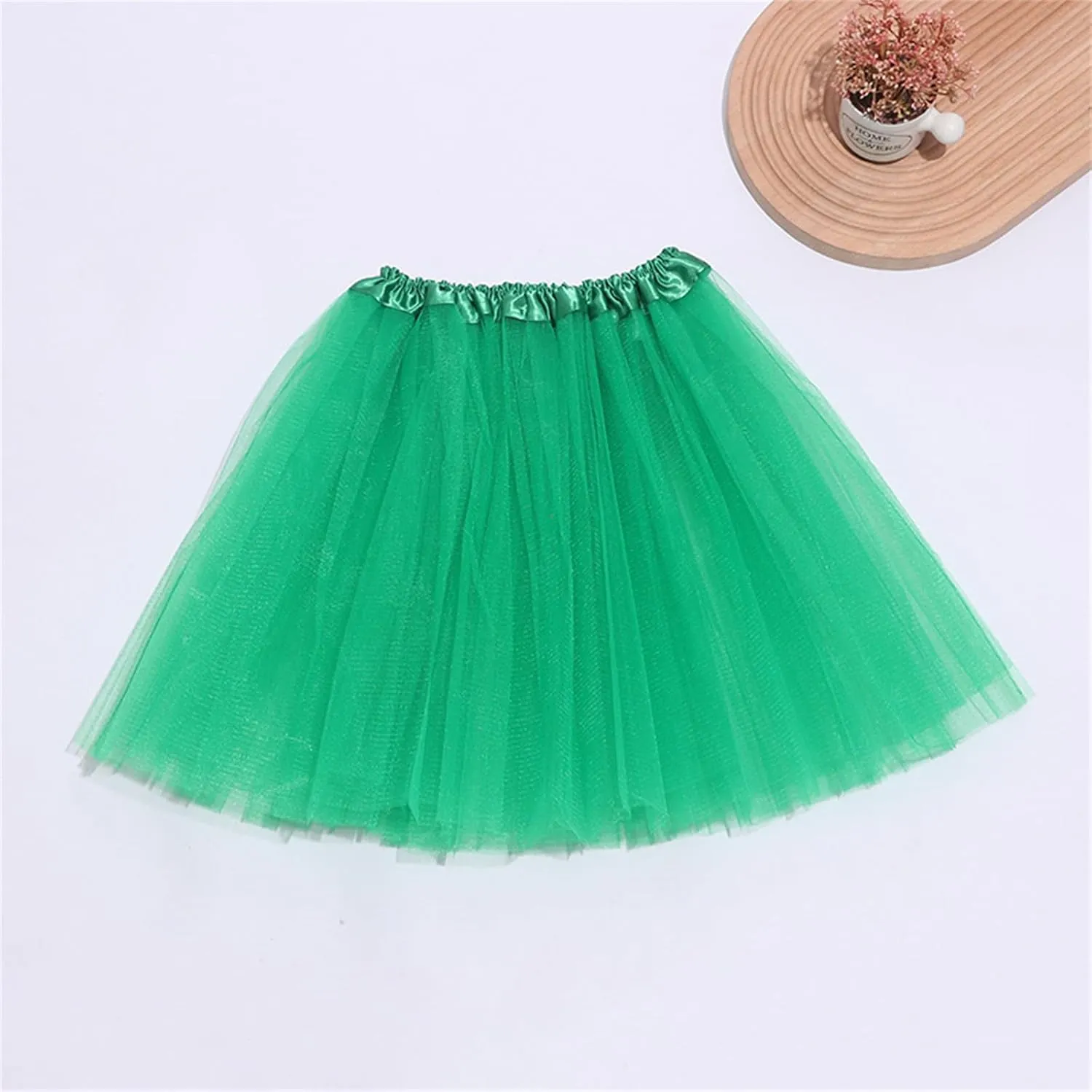 Tutu Skirts for Women Summer 3 Layers Dance Tulle Skirts Lightweight Layered Fancy Costume Solid Color Tie Dye Skirt