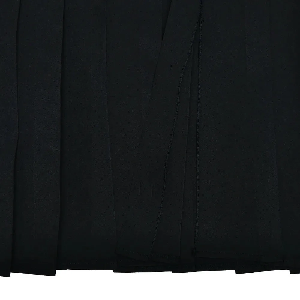 Two Piece Set Blazer Breasted Vest & High Waist Slit Skirt