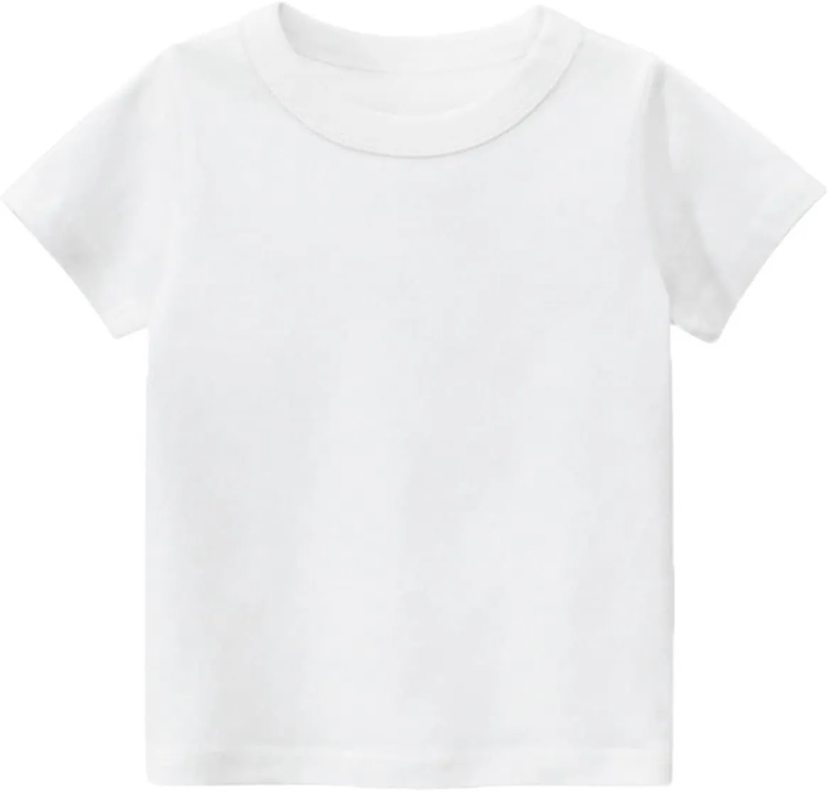 Unisex Kids Baby Short Sleeve Crewneck T-Shirts Tee Toddler Boys' Value Pack Organic Cotton Summer Top