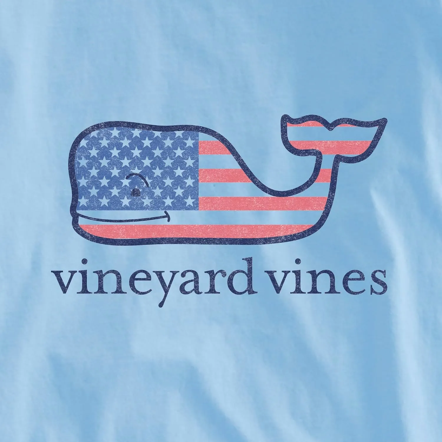 vineyard vines Men's Flag Whale Long-Sleeve Pocket Tee