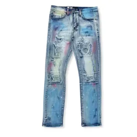 Waimea ripped blue washed jeans