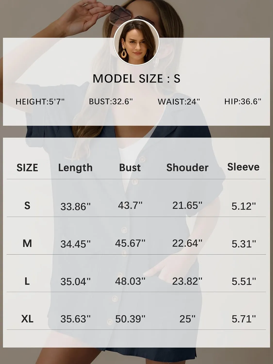 ZAFUL Women's 2025 Summer Button Down Dress Pockets Short Sleeves V-Neck Collar Vacation Beach Cotton T Shirt Dresses